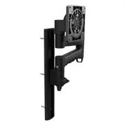 Atdec AWMS-46W35 Single 460mm Monitor Arm + 350mm Wall Channel / 12kg (26.5lb) Flat Screens, 10kg (22lb) Curved and All-in-One Devices, Black AWMS-46W35-B