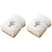 2x 3pc Pilbeam Living Floral Garden Face Washer Towel Soft 100% Cotton 32cm