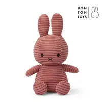 在飛比找momo購物網優惠-【BON TON TOYS】米菲兔燈芯絨填充玩偶-玫瑰粉(2