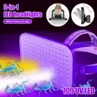 UV Ultra Violet Headlamp Blacklight LED Lamp Torch 395 NM Inspection Tactical