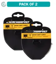 Pack of 2 Jagwire Sport Shift Cable - 1.1 x 2300mm, Slick Stainless Steel