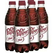 Diet Dr Pepper Soda Pack of 6 16.9oz Bottles Soft Drinks Diet Dr Thunder Soda