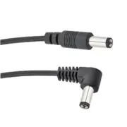 Voodoo Lab PPBAR-RS - 2.1mm Right Angle to Straight Barrel Cable - 18" / 46cm