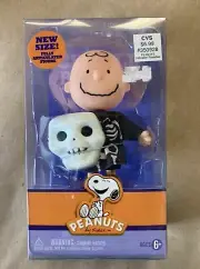 Peanuts Trick or Treat Halloween CHARLIE BROWN as a Skeleton with Mask New 2011