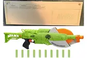 NERF Zombie Strike Ghoulgrinder Blaster Rotating 10-Dart Wheel Ages 8+ Toy Gun