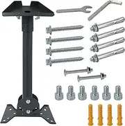 Veldtek Heavy Duty Roof & Wall Mount for Starlink Gen 3, Adjustable Straight Pipe Mounting Kit Compatible with Starlink Standard Dish