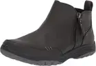Womens Skechers Zip Up Wide Fit Memory Foam Low Flat Heel Ankle Boots Shoes Size