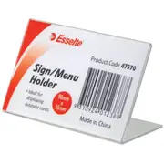 Esselte Sign/Menu Holder Slanted Landscape Business Card
