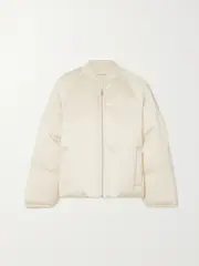 [Loulou de Saison] Loulou de Saison - Dion Padded Shell Bomber Jacket - Ivory - large large Ivory