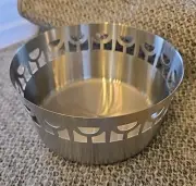 Frank Lloyd Wright Santa Barbara Stainless Steel Decorative Bowl 6”