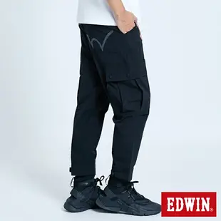 新降款↘ EDWIN EFS 四方彈防水機能褲-男款 黑色