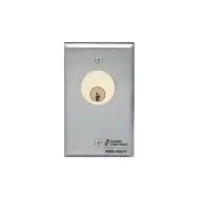Alarm Controls MCK-4-4 MCK Series Mortise Cylinder Key Switch Station, DPDT