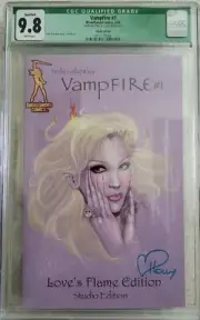 Vampfire #1 Loves Flame - Signed By Holly Golightly - Studio Edition CGC 9.8