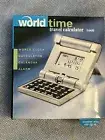 World Time Travel Calculator World Clock Calender Alarm Delta Skymiles NIB