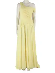 Yellow Chiffon Maxi Gown