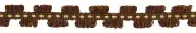 Yellow, Dark Brown 7/8" Gimp Braid [5 Yards]