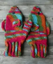 Crochet fish mittens pattern adult PATTERN ONLY