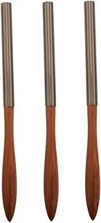 LALADEFIEE Multi-function Nail Art Pen Flat Head Brush for Nails Ergonomic Wooden Handle Salon