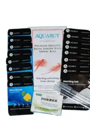 Fish food eggs for 500mL of water and Hatching Salt 8 packs