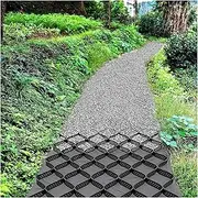 2" Depth Ground Gravel Grid Stabilizer, Permeable Paver for DIY Patio, Walkway, Shed Base, Light Vehicle Driveway, Parking Lot, Grass, Gravel(3x7m/10x23ft)