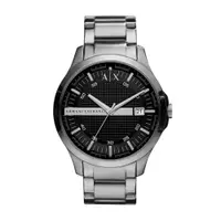 在飛比找PChome24h購物優惠-A│X Armani Exchange 城市旅人格紋紳士腕錶