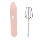 (Pink)Electric Handheld Egg Beater Electric Milk Frother Coffee Blender Milks JY