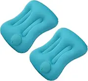 [COOL & FRESH] Inflatable Travel Pillow 2 Pack - Back Waist Support Pillow for Long Distance Traveling and Long Hours Sitting