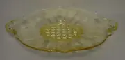 Standard Glass PAULINE (TOPAZ) Handled Cake Plate