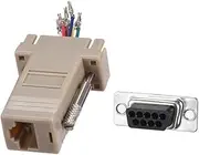XYWHPGV VGA Extender to RJ45 Network Cable Modular Adapter DB9 Female Port to RJ45 Female Enternet for Multimedia Video Beige Pack of 10(62893 982ed 61246 a1d2d e27ea bd443