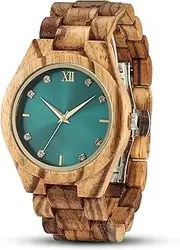 [GNGHDEDPP] Watches Retro Wooden Women's Fashionable Quartz Wrist Watches, Wood Clock For Valentine's Day Girlfriend