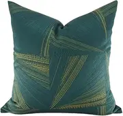 CVBFDB Geometric Abstract Green Sofa Pillow Cover Living Room Backrest Bag