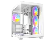 Antec C5 ARGB White, 7 x 120mm ARGB PWM Fans Included, Up to 10 Fans Simultaneou