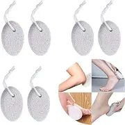 6 Pack Natural Foot Pumice Stone for Feet,Lava Pedicure Tools Hard Skin Callus Remover for Feet and Hands,Foot Exfoliator,Foot Scrubber,Foot File,Remove Dead Skin and Calluses