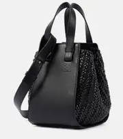 [Loewe] Loewe Hammock Compact leather shoulder bag One Size black