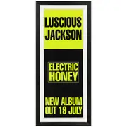 Luscious Jackson - Electric Honey Promotional Vintage Daybill Poster Framed