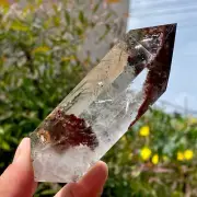 217G Natural Pure Clear Quartz Crystal Point Tower Obelisk Wand Reiki Stone Heal
