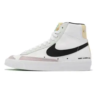 Nike 休閒鞋 Blazer Mid 77 運動 女鞋 經典款 皮革 穿搭 後跟可替換塑膠片 白 黑 DO2331-101 [ACS 跨運動]