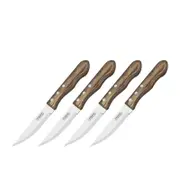 Tramontina Jumbo Polywood Steak Knife Set 4pc Brown