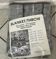 VTG NOS Chore Time Biederlack Huggable Hog Blanket Pig Reversible Fleece Throw
