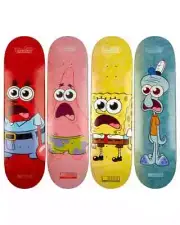 SpongeBob SquarePants Skateboard Deck set of 4 Limited Edition rare Nickelodeon