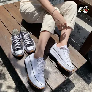 韓國代購 Converse Run Star Hike 厚底帆布鞋 黑色 白色 墨綠 鋸齒 增高 防滑 166800C