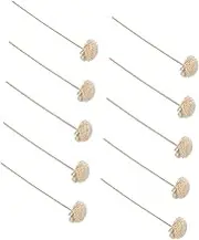 10Pcs Aroma Sticks for Perfume Diffuser Rattan Diffuser Sticks Floral Design Aromatherapy Accessories for Home Decor Rods for Natural Fragrance Release