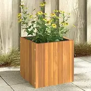 Raised Garden Bed, Elevated Planter Box Plant Container 35x35x35 cm Solid Wood Acacia