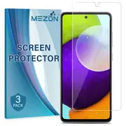 [3 Pack] Samsung Galaxy A52 Ultra Clear Screen Protector Film by MEZON – Case Friendly, Shock Absorption (A52, Clear)
