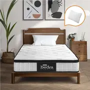 Bedra King Single Mattress 22CM Cool Gel Foam Bonnell Spring with Pillow