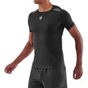 Skins Men's 3-Series Activewear Short Sleeve Top Black