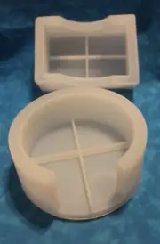 Round & Rectangle Coaster Holder Resin Molds