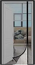 Magnetic Fly Screen for Door, New Design with Side Buckle, Heavy Duty Fly Screen Magnetic Insect Net for Door to Keep Flies and Bugs Away - Black 90×210cm