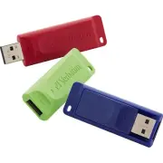 Verbatim 16GB Store 'n' Go USB Flash Drive - 3pk - Red, Green, Blue (99122)