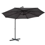 3m x 2.8m Outdoor Umbrella Cantilever Beach Garden Pool Sun Patio Deck Black